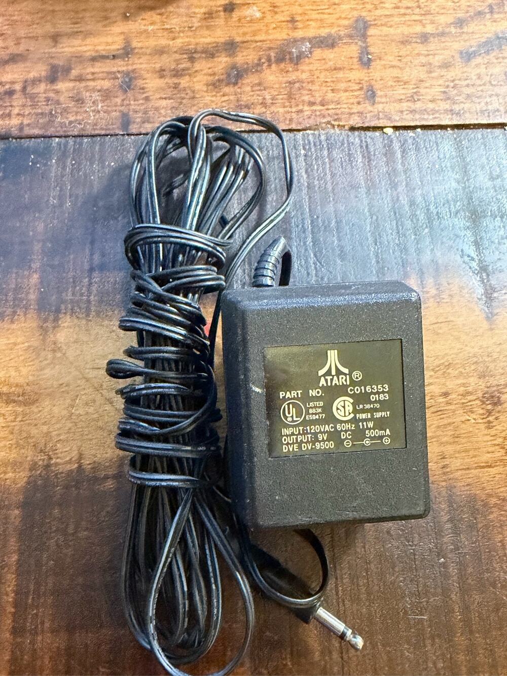 Atari 2600 Power Supply 9V AC Adapter C016353 500mA Wall Plug